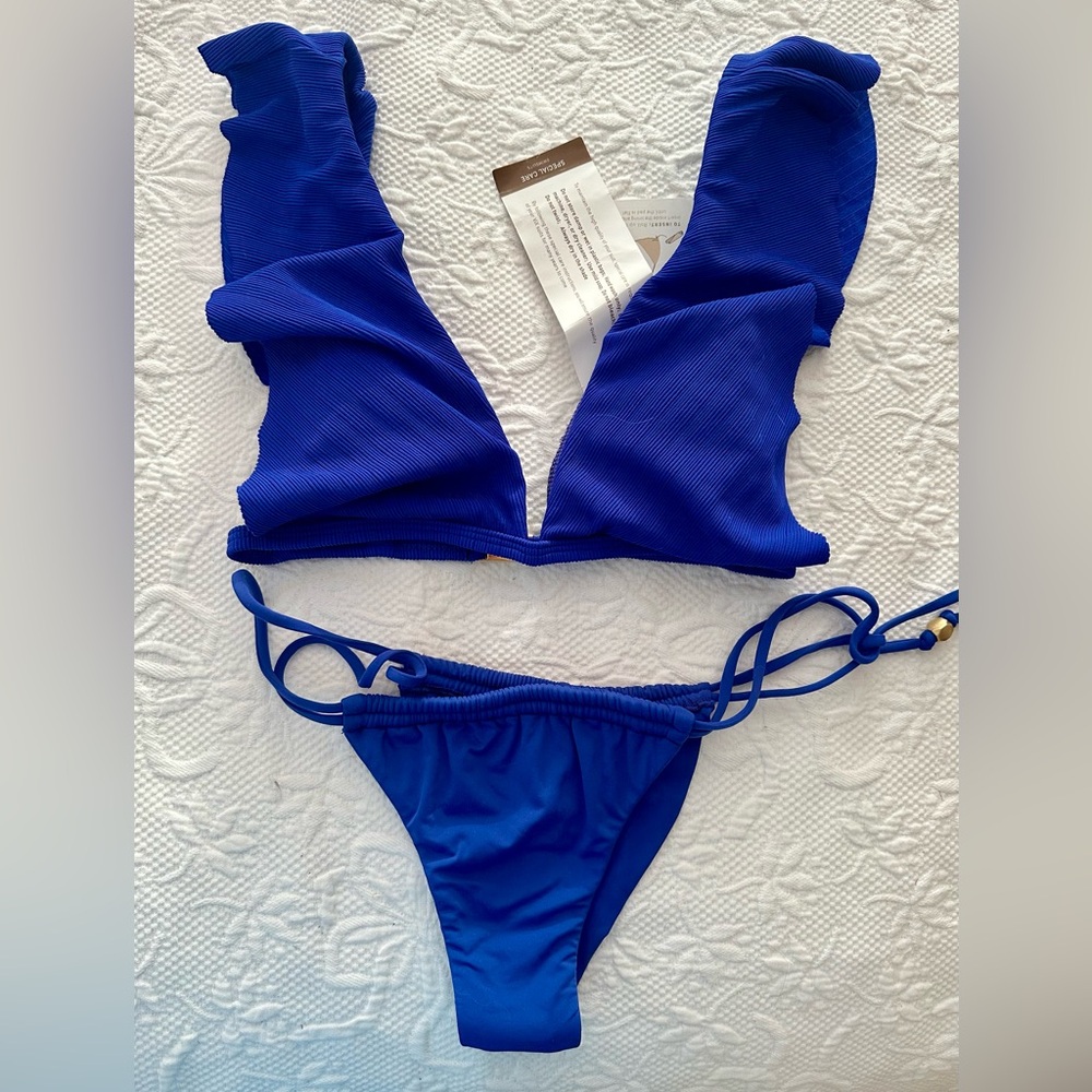 Vix Paula Hermanny Bold Blue Bikini Set